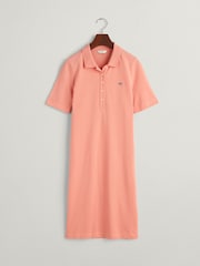 GANT Pink 100% Cotton Shield Piqué Polo Dress - Image 5 of 5