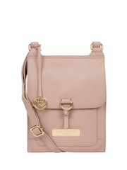 Pure Luxuries London Naomi Leather Cross-Body 100% Cotton Bag - Image 2 of 5