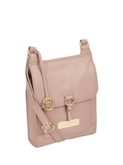 Pure Luxuries London Naomi Leather Cross-Body 100% Cotton Bag - Image 4 of 5