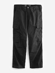 Черный - Relaxed Fit Ripstop карго 100% хлопок брюки - Изображение 10 из 13