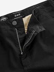 Черный - Relaxed Fit Ripstop карго 100% хлопок брюки - Изображение 11 из 13
