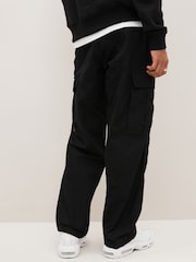 Черный - Relaxed Fit Ripstop карго 100% хлопок брюки - Изображение 7 из 13