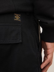 Черный - Relaxed Fit Ripstop карго 100% хлопок брюки - Изображение 9 из 13