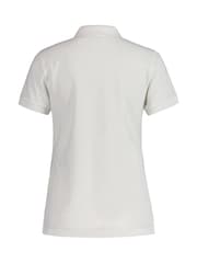 GANT White Shield Cap Sleeve Piqué 100% Cotton Polo Shirt - Image 2 of 5