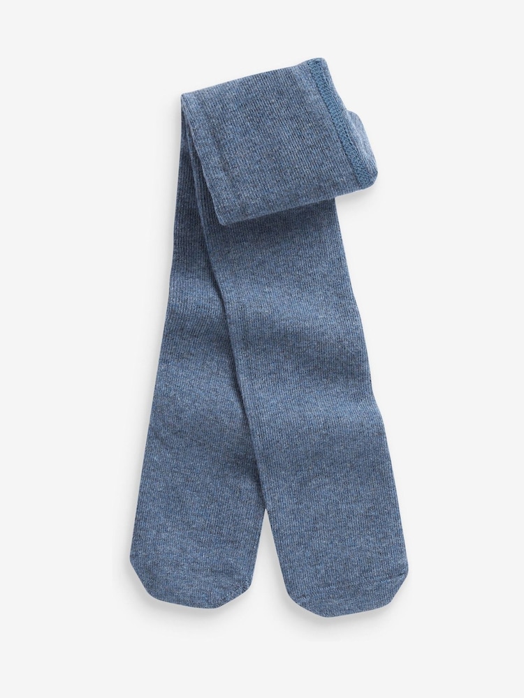 Blue Marl Baby Single Tights (0mths-2yrs) - Image 1 of 1 Blue Marl Baby Single Tights (0mths-2yrs) - Image 1 of 1