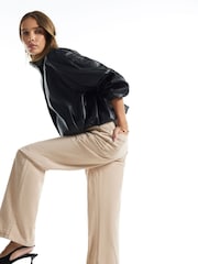 River Island Cream Relaxed Straight Leg Cord Jeans - Image 3 of 4