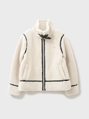 Naturlig - Crew Clothing Borg Aviator Jacket - Bilde 5 av 5