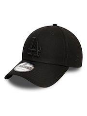 Negru - New Era LA Dodgers Essential 9FORTY 100% Cotton Șapcă/Căciulă - Imaginea 4 din 4