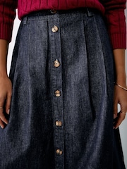 Crew Clothing Ella Denim Midi Skirt - صورة 5 من 5