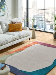 Multi Genevieve Collage Border Rug - Image 1 of 6