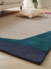 Multi Genevieve Collage Border Rug - Image 3 of 6
