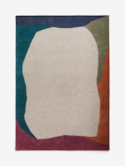 Multi Genevieve Collage Border Rug - Image 5 of 6