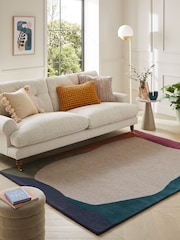 Multi Genevieve Collage Border Rug - Image 6 of 6