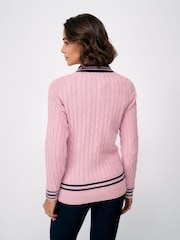 كنزة كريكت بنمط مجدول من Crew Clothing - صورة 2 من 5