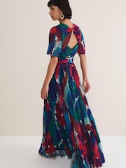 Phase Eight Natural Multi Priscilla Printed Maxi Dress - Image 2 of 6