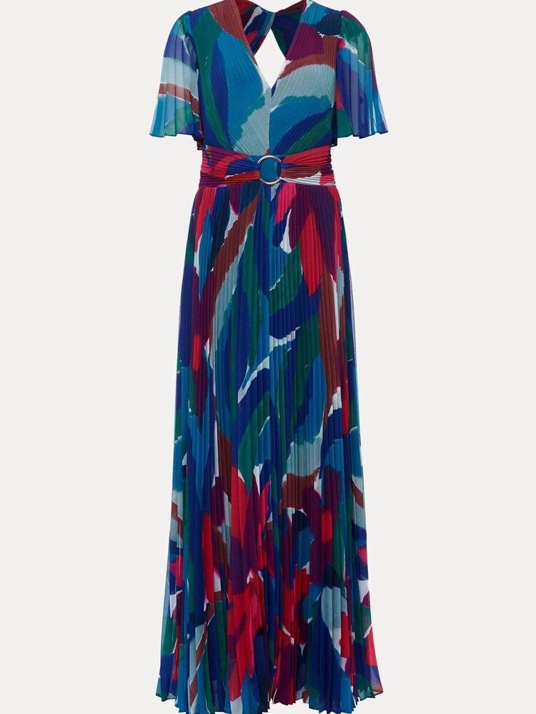 Phase Eight Natural Multi Priscilla Printed Maxi Dress - Image 6 of 6