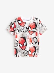 White Spider-Man Short Sleeve T-Shirt (3-16yrs) - Image 1 of 3