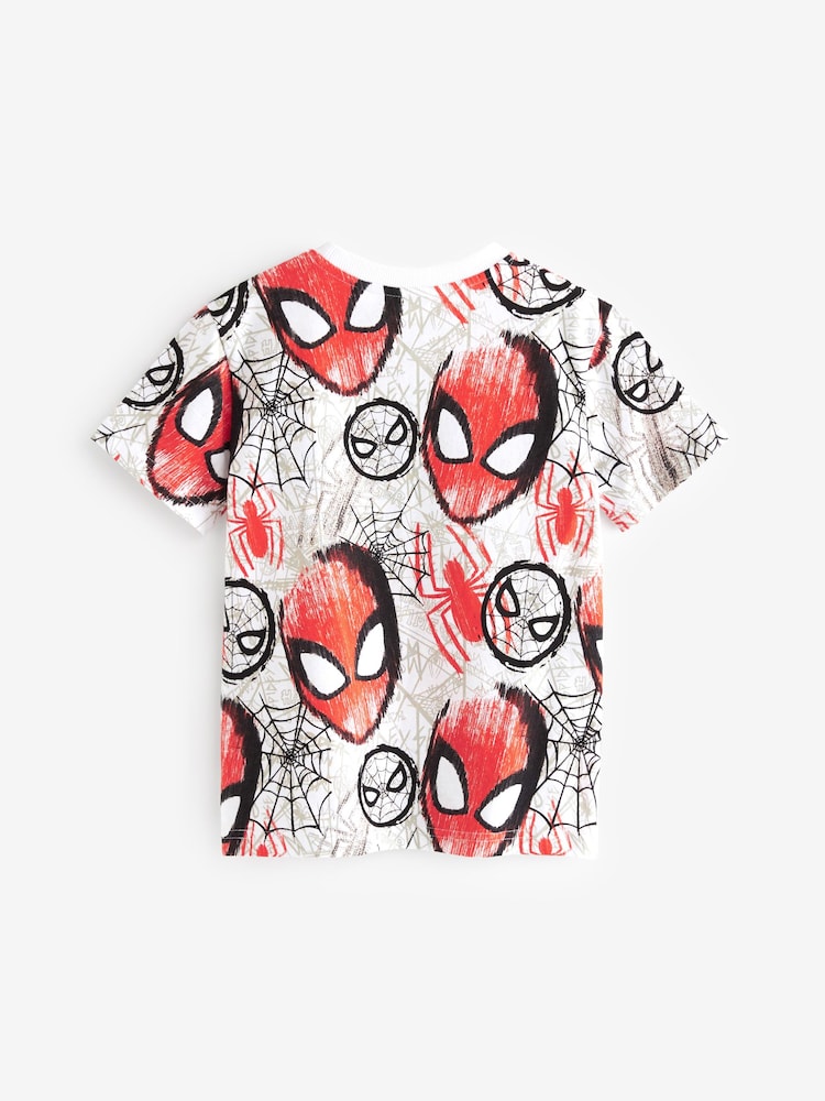 White Spider-Man Short Sleeve T-Shirt (3-16yrs) - Image 2 of 3