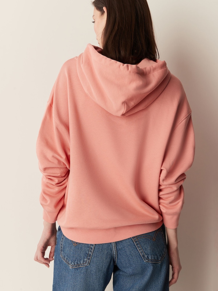 GANT Pink Arch Graphic Hoodie - Image 2 of 5 GANT Pink Arch Graphic Hoodie - Image 2 of 5