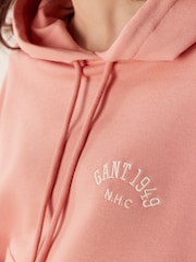 GANT Pink Arch Graphic Hoodie - Image 3 of 5