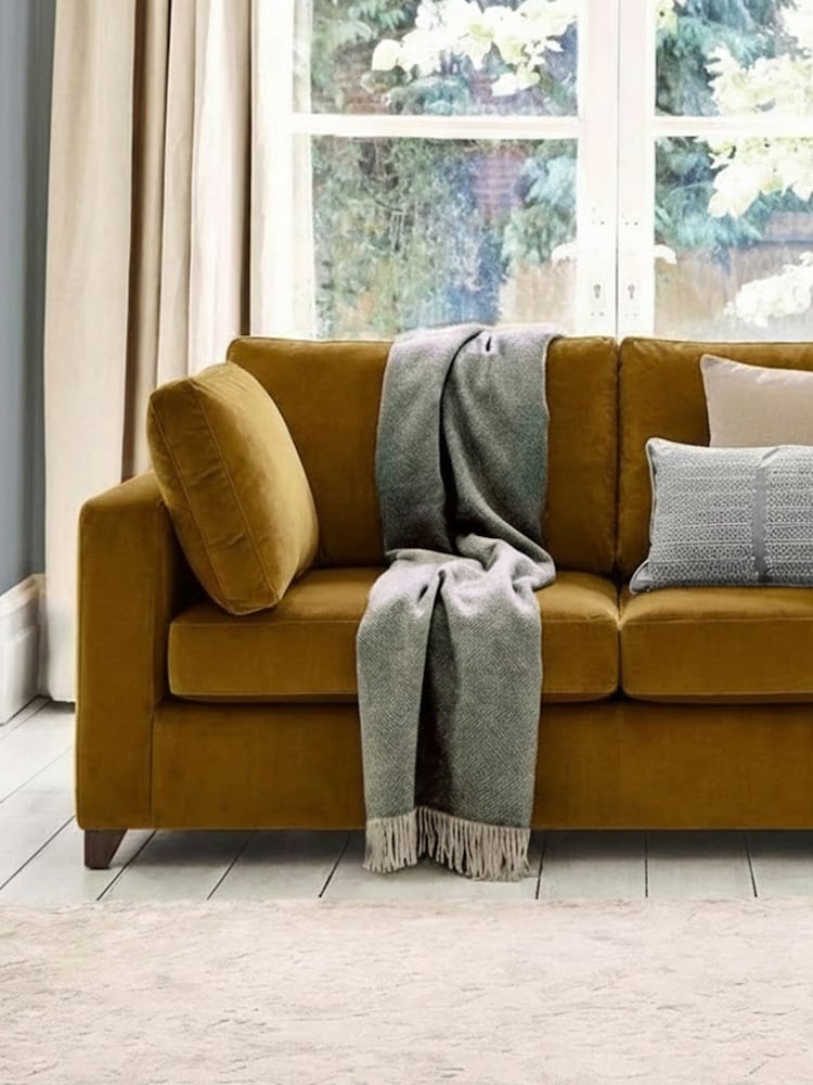 Willow & Hall Mustard Yellow Somerton Sofa Bed - Image 2 of 5