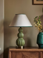 Nina Campbell Green Evelyn Medium Table Lamp - Image 2 of 4