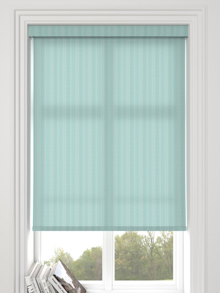 Aqua Blue Mack Made To Measure Roller Blind - Image 1 of 5