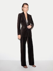 Jigsaw Velvet Satin Tailored Trousers - Bild 3 von 5