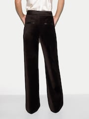 Jigsaw Velvet Satin Tailored Trousers - Bild 4 von 5