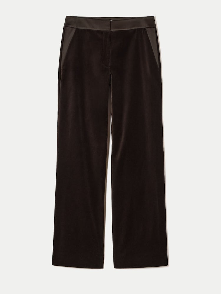 Jigsaw Velvet Satin Tailored Trousers - Bild 5 von 5