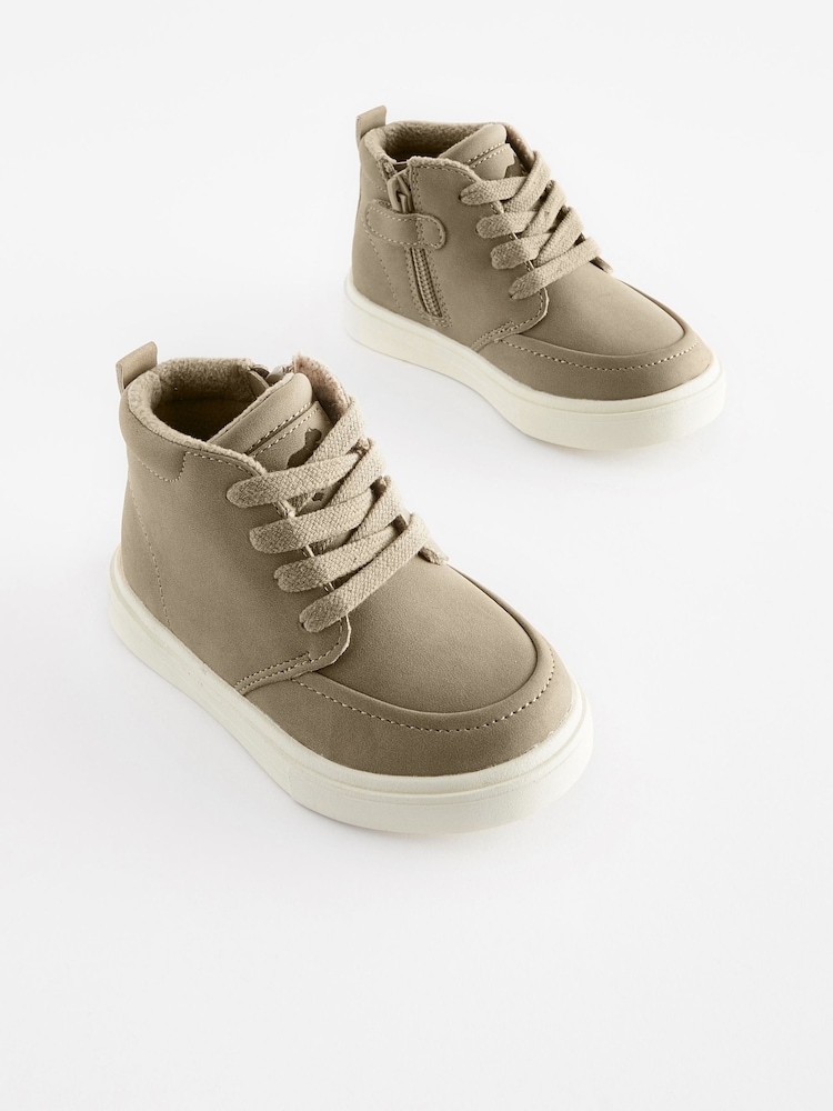Stone Natural Wide Fit (G) Warm Lined Chukka Boots - Image 1 of 5