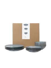 Broste Copenhagen 12 Piece Blue Nordic Dinnerware Set - Image 4 of 4