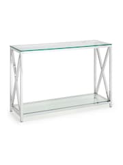 Julian Bowen Clear Miami Console Table - Image 3 of 4