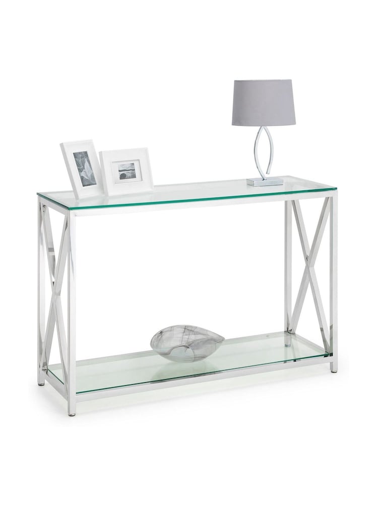 Julian Bowen Clear Miami Console Table - Image 4 of 4