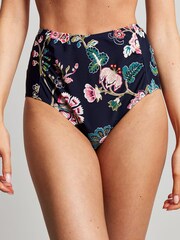 Joules Jasmine Navy Floral Bikini Bottoms - Image 1 of 8