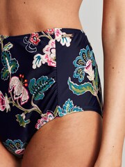 Joules Jasmine Navy Floral Bikini Bottoms - Image 4 of 8