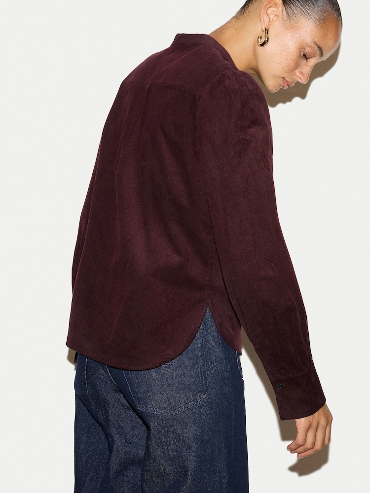 Jigsaw Red Baby Cord Shirt - Image 2 of 5 Jigsaw Red Baby Cord Shirt - Image 2 of 5