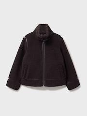 브라운 - Crew Clothing Borg Aviator Jacket - 5의 이미지 5