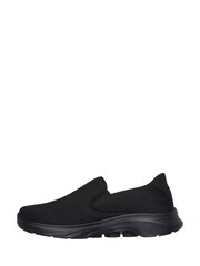 Skechers Black/White Mens Go Walk 7 Trainers - Image 2 of 5
