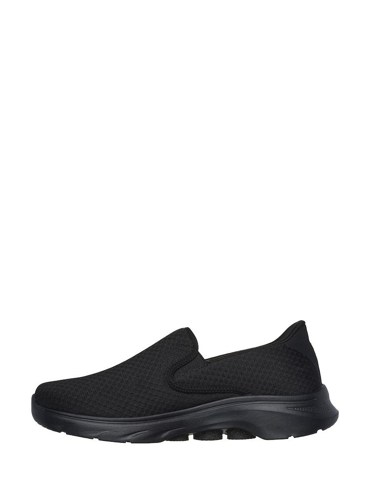 Skechers Black/White Mens Go Walk 7 Trainers - Image 2 of 5