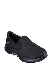 Skechers Black/White Mens Go Walk 7 Trainers - Image 3 of 5