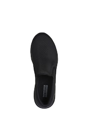 Skechers Black/White Mens Go Walk 7 Trainers - Image 4 of 5
