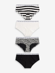 Black/White Logo Knickers 2 Pack - Image 8 of 12
