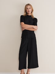 Phase Eight Black Textured Samiha Blouse - Image 3 of 6