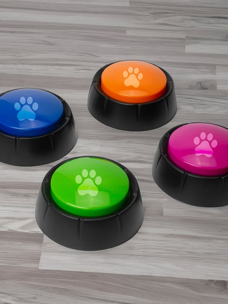 MenKind Set of 4 Recordable Dog Buttons - Image 1 of 4 MenKind Set of 4 Recordable Dog Buttons - Image 1 of 4
