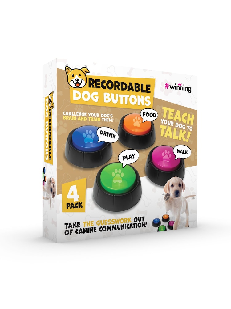 MenKind Set of 4 Recordable Dog Buttons - Image 4 of 4