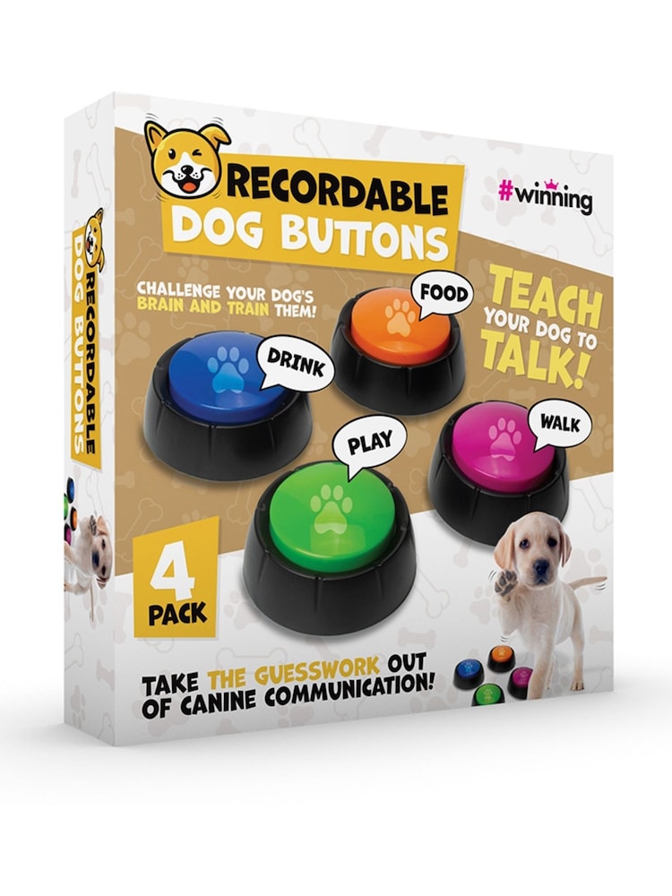 MenKind Set of 4 Recordable Dog Buttons - Image 4 of 4 MenKind Set of 4 Recordable Dog Buttons - Image 4 of 4
