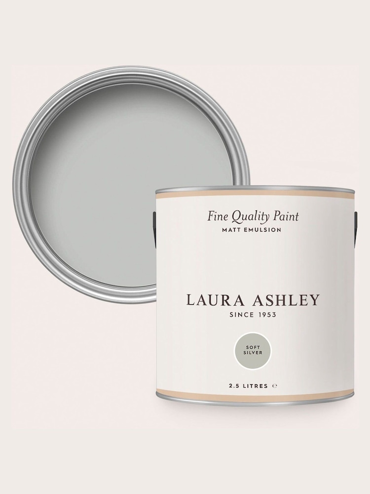 Laura Ashley Soft Silver Matt Emulsion 2.5Lt Paint - Image 4 of 4