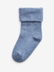 modra - 4 paket Roll Top Baby Socks (0mths-2yrs) - Slika 2 iz 5