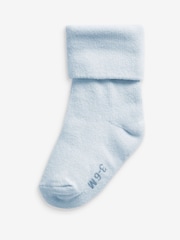 modra - 4 paket Roll Top Baby Socks (0mths-2yrs) - Slika 3 iz 5